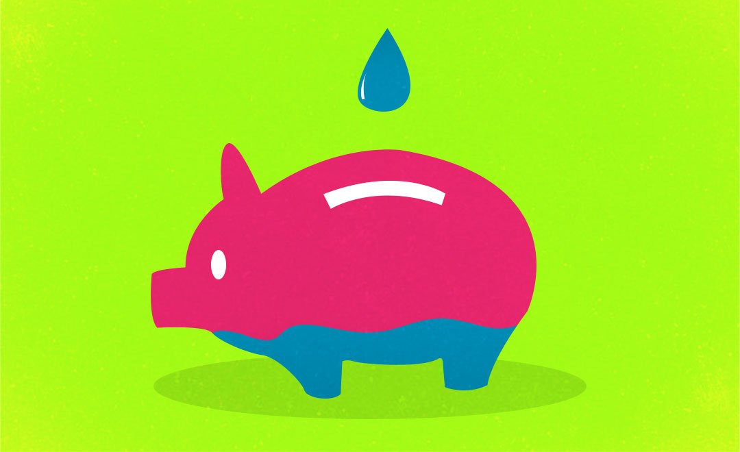A piggy bank party submerged in water—thumbnail for project showcase of Newsworthy.Studio's documentary films for World Bank on Punjab's water conservation scheme.